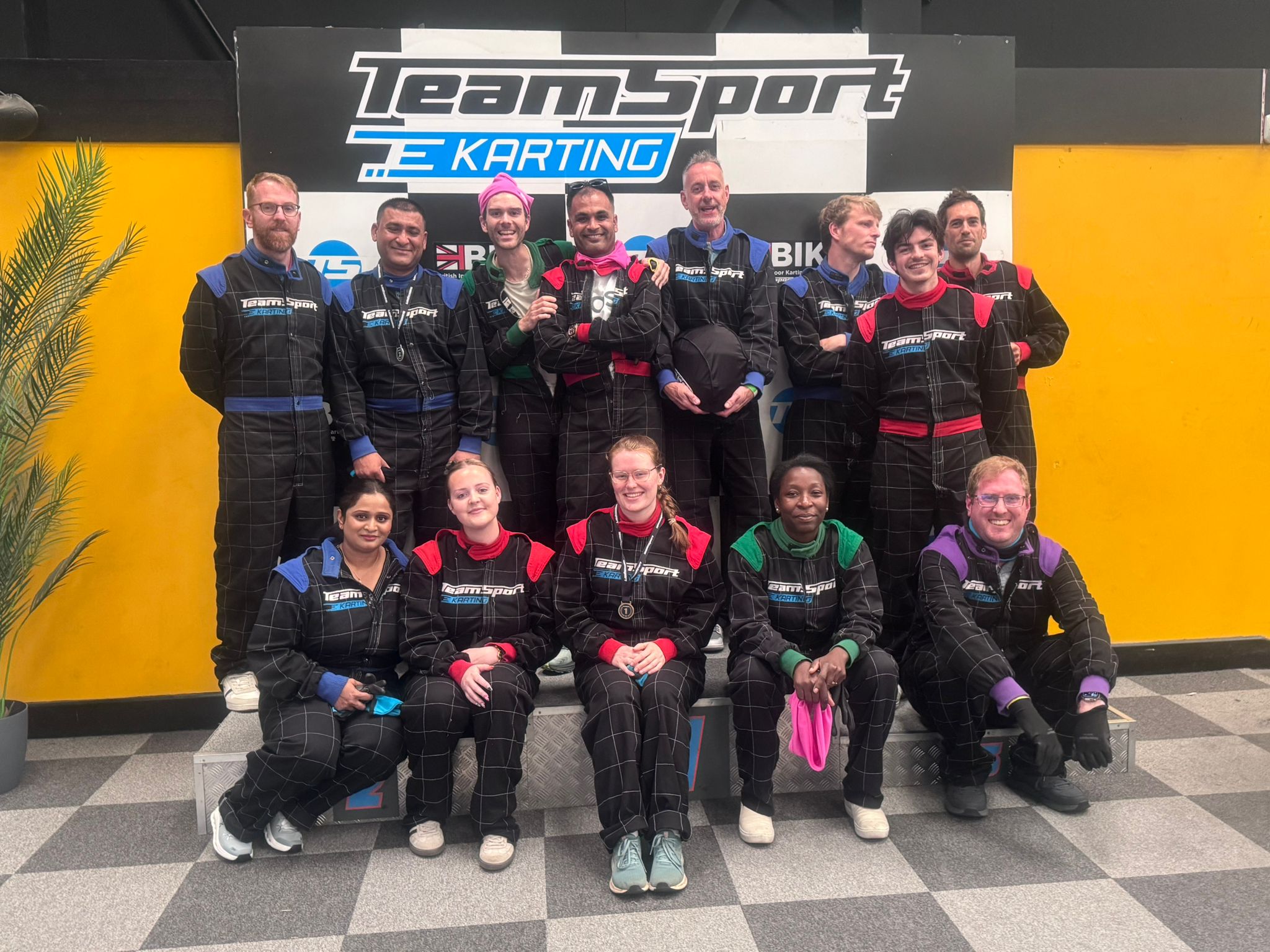 Club members go-karting
