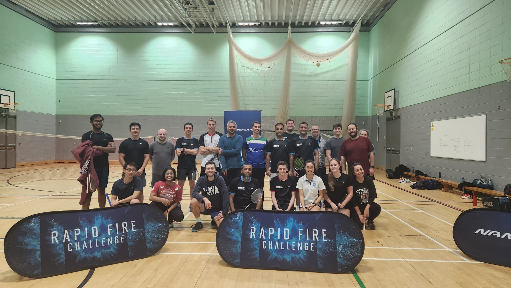 Club members during a training session